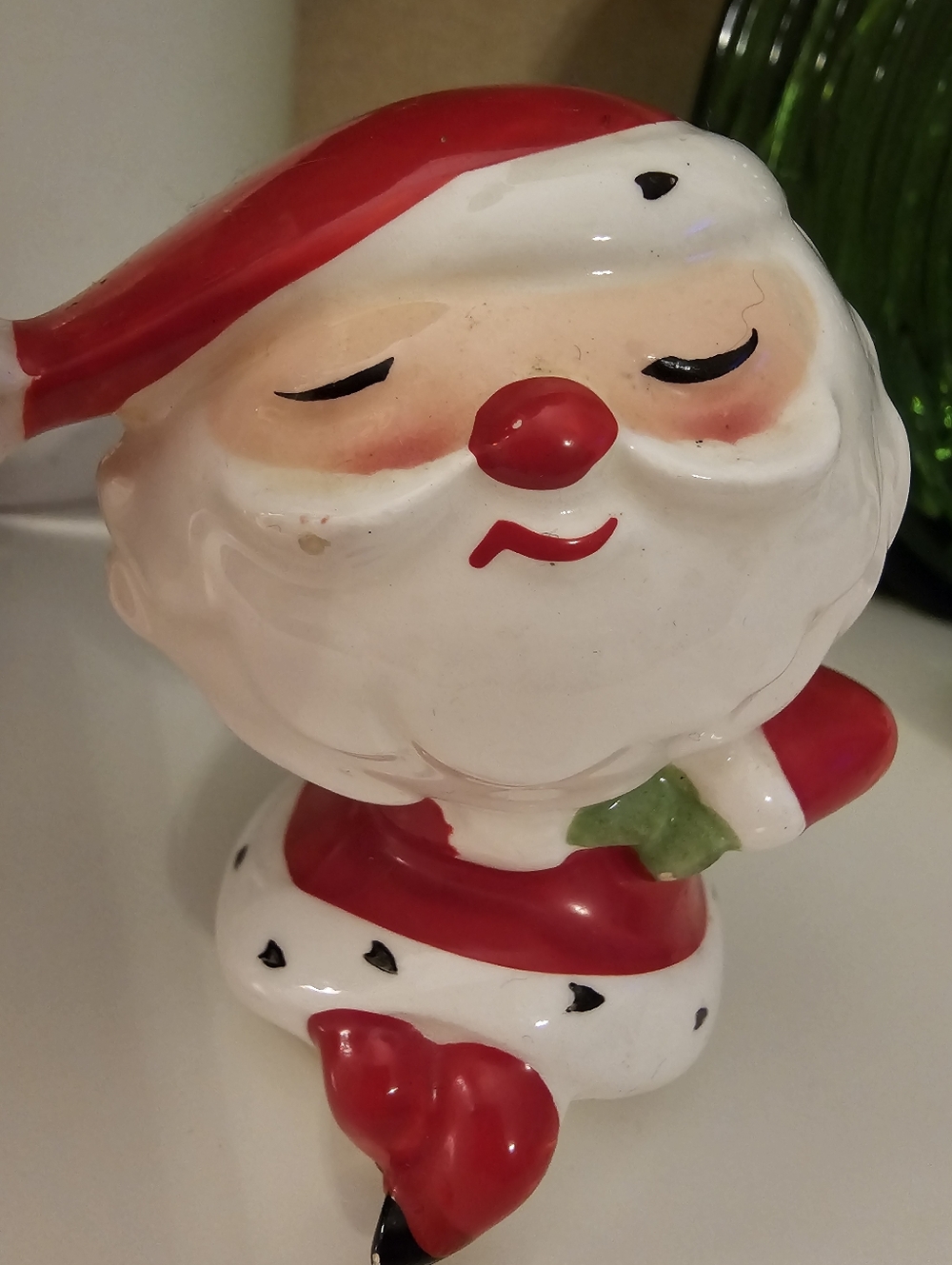 Vintage Holt Howard Christmas Santa & Bag Salt & Pepper Shaker Set 1959 - Picture 9 of 16